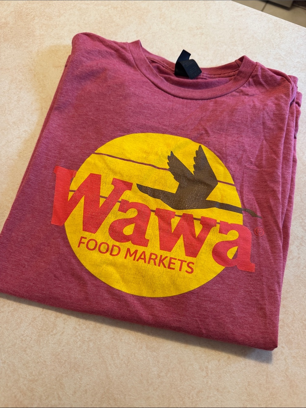 Gildan Softstyle Heather Maroon Crewneck Tee - Picture 3 of 3